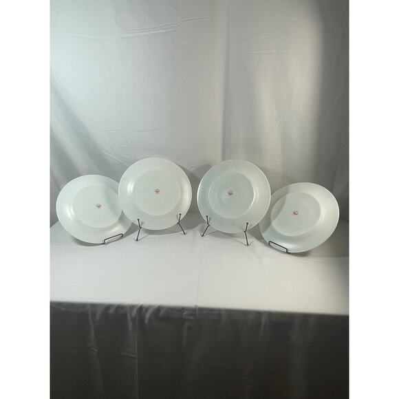 Set of 4 Vintage Unimax Yellow Floral Dinner Plates - Picture 6 of 6